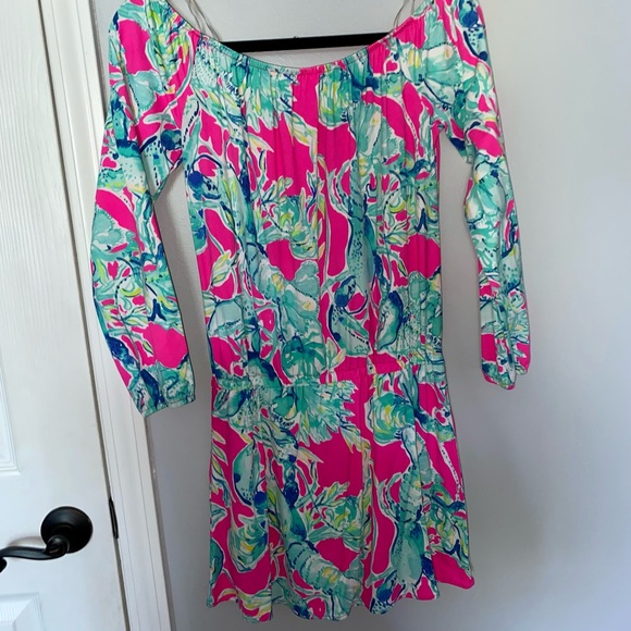 Lilly Pulitzer off the shoulder romper - Picture 5 of 6